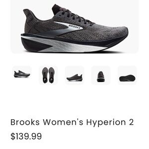 Brooks Women's Hyperion 2 Running Shoes - Gray and Black